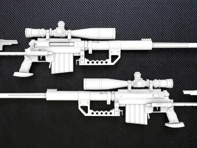 CheyTac M200 Intervention 3D model