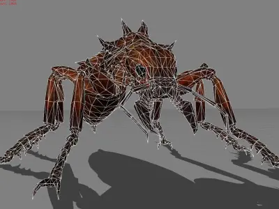 Fire Ant Animal Low-poly 3D model