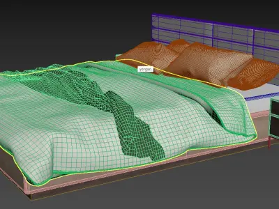 Minimalist Bed Free 3D model
