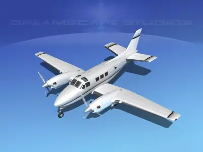 Beechcraft King Air C90 V14 3D model
