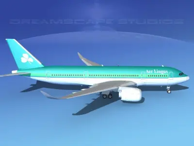 Airbus A350-800 Aer Lingus 3D model
