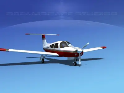 Piper PA-28R-201 Arrow III V17 3D model