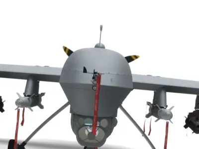 Generic Military Aircraft UAV Drone 3D model