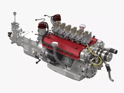 Ferrari 250 TR Engine - 3 liter - 1st version 3D model
