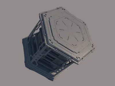 Sci-Fi Detail light 3D model