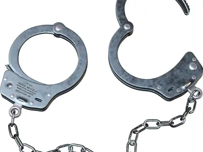Handcuffs Low-poly 3D model