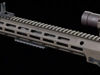 M4 URGI Low-poly 3D model