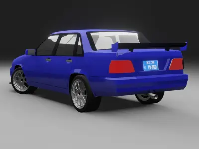 Volvo 850 BTCC 1995 Saloon Free low-poly 3D model