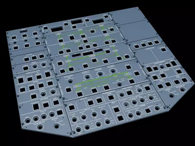 AIRBUS A320 OVERHEAD PANELS 3D print model