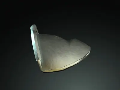 Japan Samurai Sode Low-poly 3D model