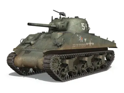 M4A2 Sherman - Destroyer 3D model
