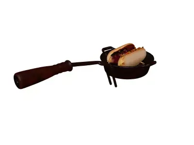 Outdoor Camping Hot Dog Grill 3D model
