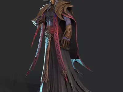 Demon Assassin Low-poly 3D model