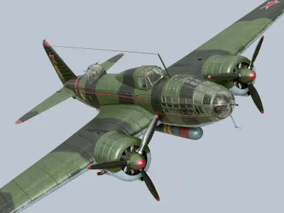 Ilyushin IL-4 3D model