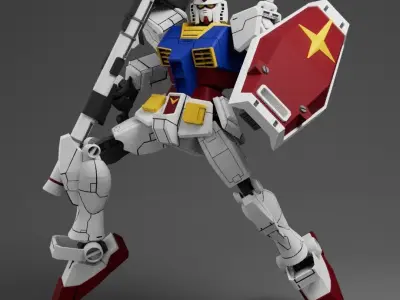 Rx-78-2 Gundam 3D model