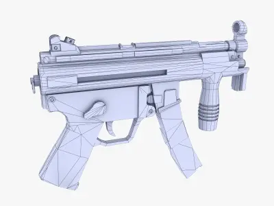 MP5K Submachine Gun Low-poly 3D model buy