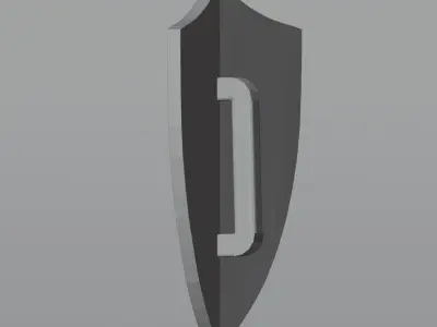 Wooden Shield Free 3D model