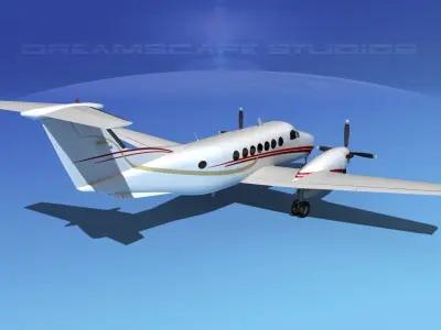 Beechcraft 350 Super King Air V11 3D model