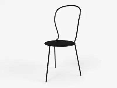 Steel chair Lassise by Airborne  3D model