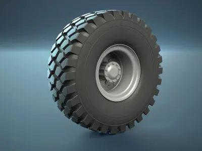 HEMTT Oshkosh Wheels High-Poly 3D model