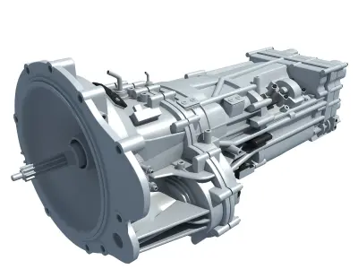 3D Gear Transmission 51 3D model