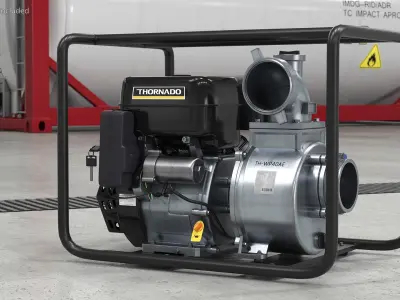 Thornado Petrol Water Transfer Pump 3D model