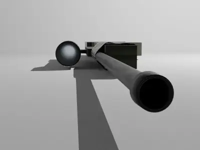 AWM Sniper Low-poly 3D model