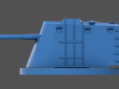 Japanese 3rd year type A turret - Commercial license 1-100 scale 3D print model
