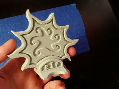 fantasy gravestone sun 3d print Free 3D print model