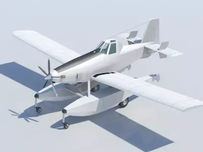 Airtractor AT-802F FIREBOSS Scenery Static Low Poly Low-poly 3D model
