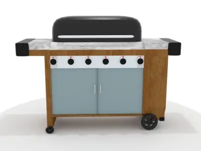Barbecue Grill Free low-poly 3D model