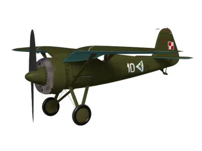 PZL P11C 3D model