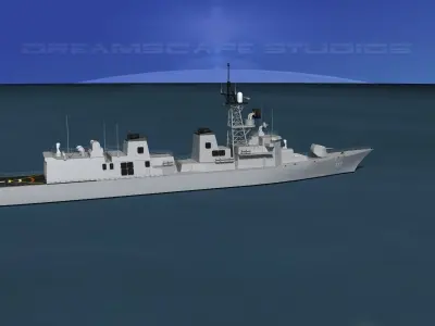 Takanami Class Destroyer Onami 3D model