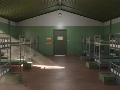 Military Barrack 3D model