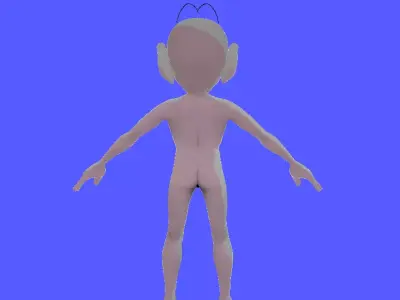 grom alien creature from theplanet secola Low-poly 3D model