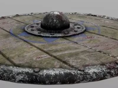 Shield Viking Low-poly 3D model buy