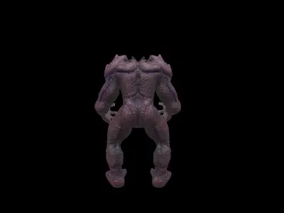 Monster humanoid creature Free low-poly 3D model