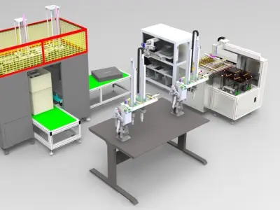 Feeding machine Assembly 3D model