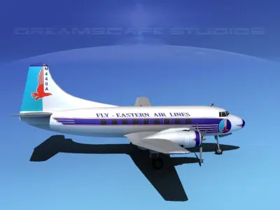 Martin 202 Eastern Airlines 2 3D model