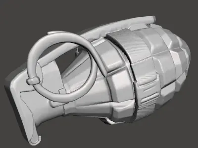 grenade 3d model for 3d printing 3D print model