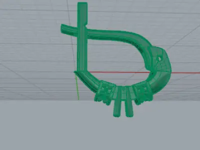 Orecchino modello B Free 3D model