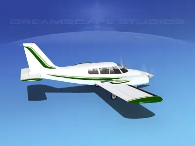 Piper PA-34 Seneca V03 3D model