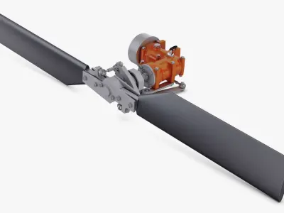 Helicopter Tail Rotor v 1 3D model