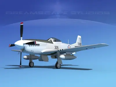 P-51D Mustang RAAF 3D model