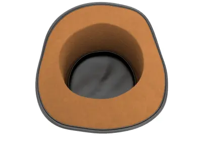 Vested Steampunk Top Hat 3D model