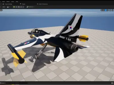 KAI T-50 Golden Eagle Low-poly 3D model