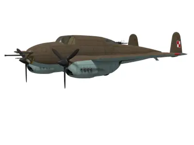 PZL p38 wilk 3D model