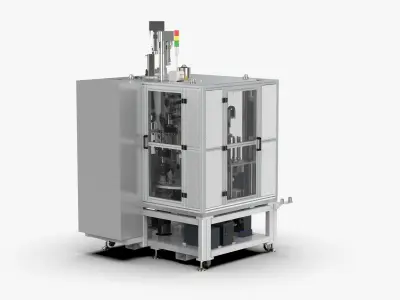 Automatic Press Fit Circlip Shaft Assembly Machine 3D model