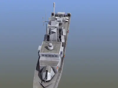Goteborg Class Missile Boat Low-poly 3D model
