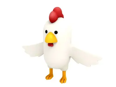 Chicken Character 3D model